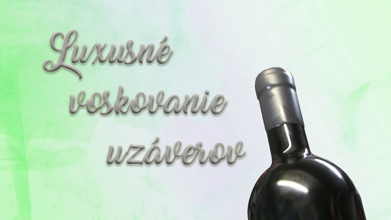 Luxusný vosk pre luxusné fľašky