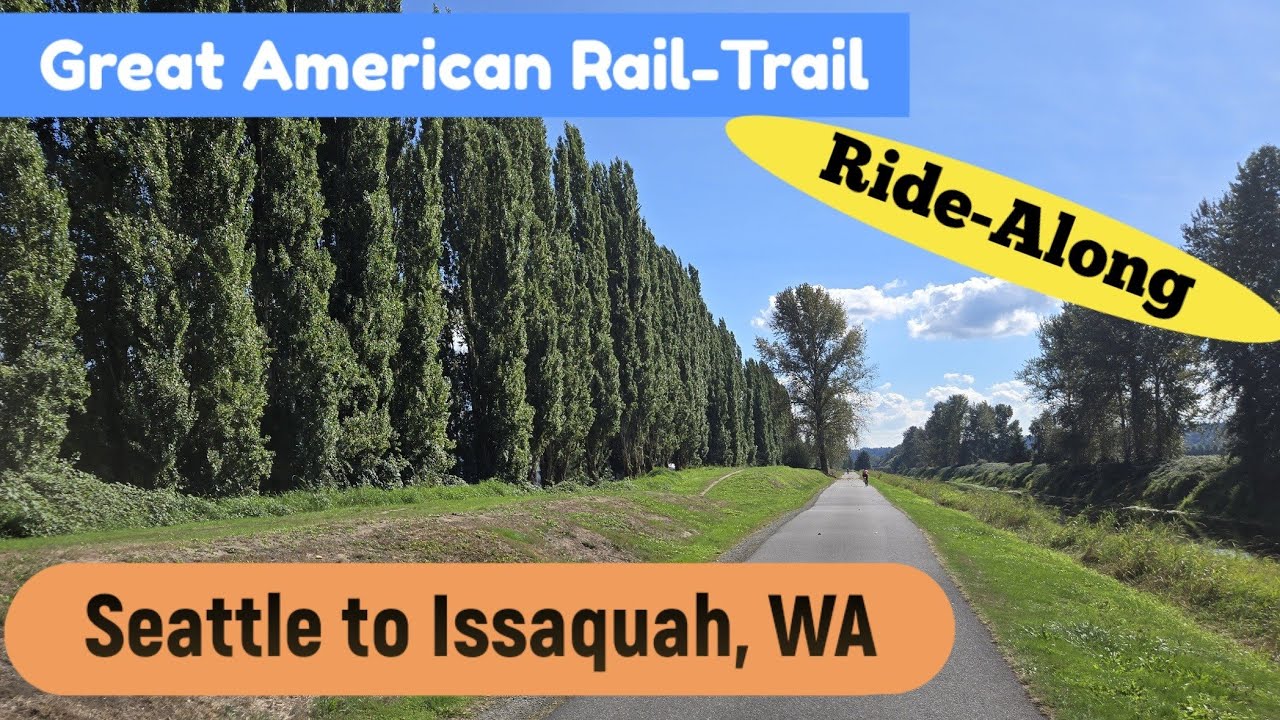 Seattle to Issaquah, WA: Great American Rail-Trail Bike Ride-Along 