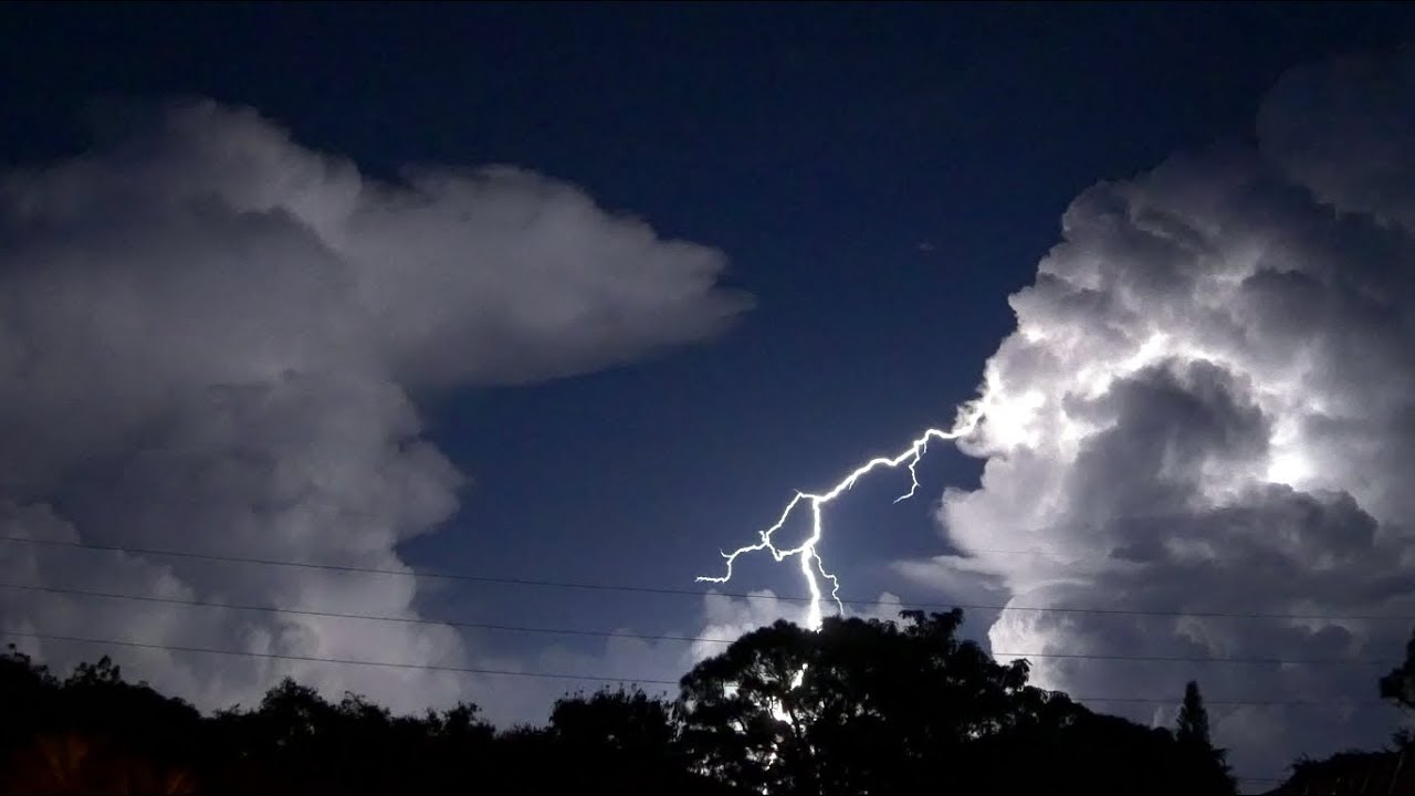 Epic Lightning Clouds Over Nearshore Atlantic (East Central Florida - 7/28/2018)