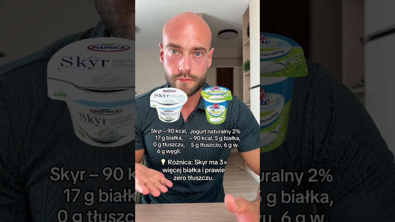 Por&oacute;wnanie produkt&oacute;w: jogurt naturalny vs Skyr #zdrowie #dieta #odchudzanie #zdrowejedzenie
