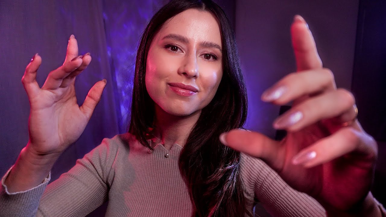 ASMR Slow Hand Movements & Hand Sounds for sleep ✨🤏 Plucking, Mouth Sounds, Click, Jellyfish, Spiral