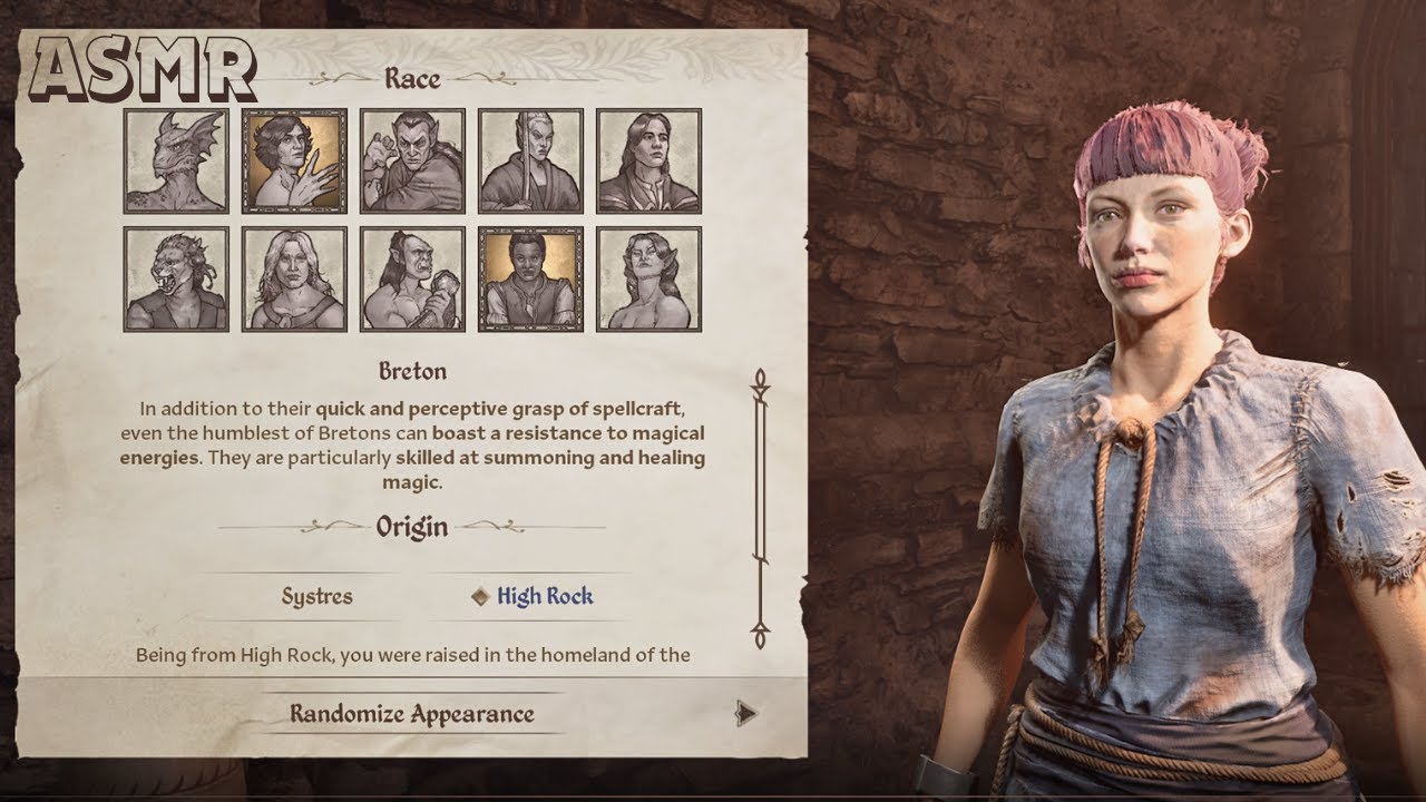 TES IV: Oblivion Remastered ASMR 🗡️ Our Journey Begins! Character Creation and Introduction 🔮