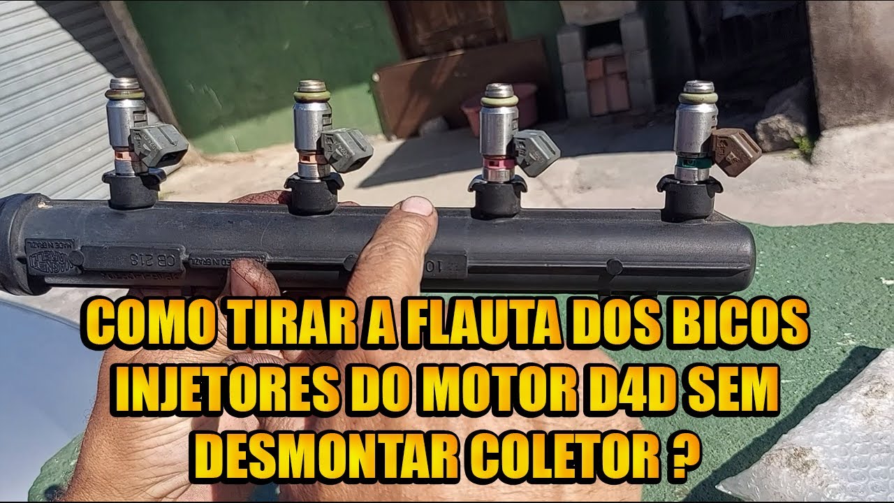 Como tirar a flauta dos bicos Injetores do motor D4D sem desmontar coletor?