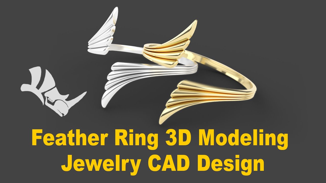 3D-моделирование кольца с перьями в Rhino 3D — Учебное пособие по проектированию ювелирных издели...