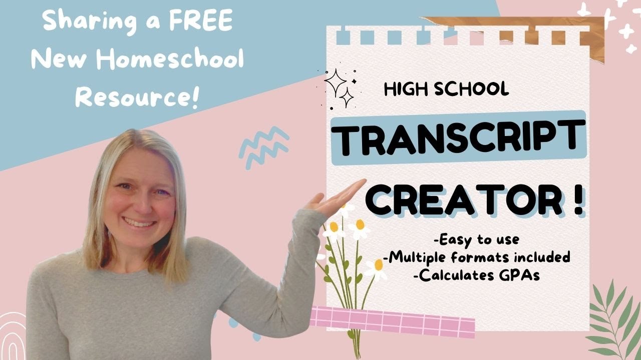 I Made a New *FREE* Homeschool Resource! | High School Transcript Creator with Auto-GPA Calculation