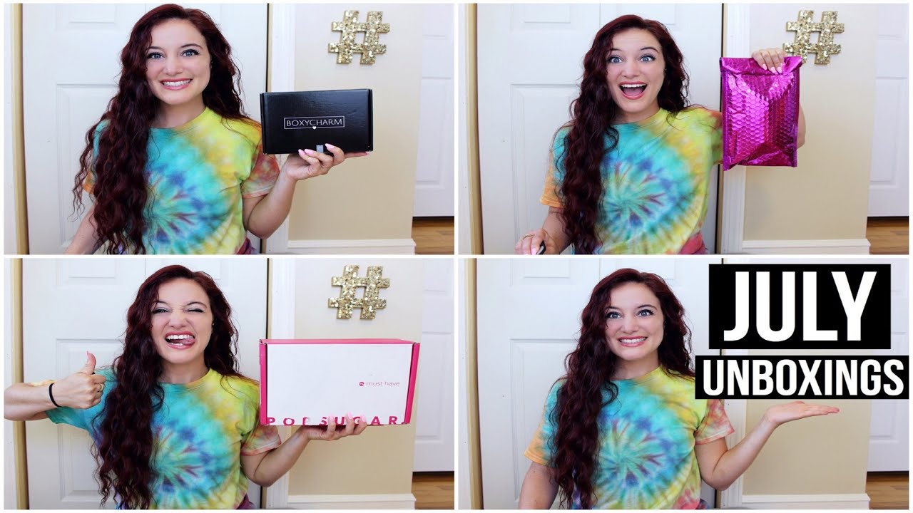 JULY 2016 UNBOXINGS | BOXYCHARM. IPSY. POPSUGAR MUST HAVE