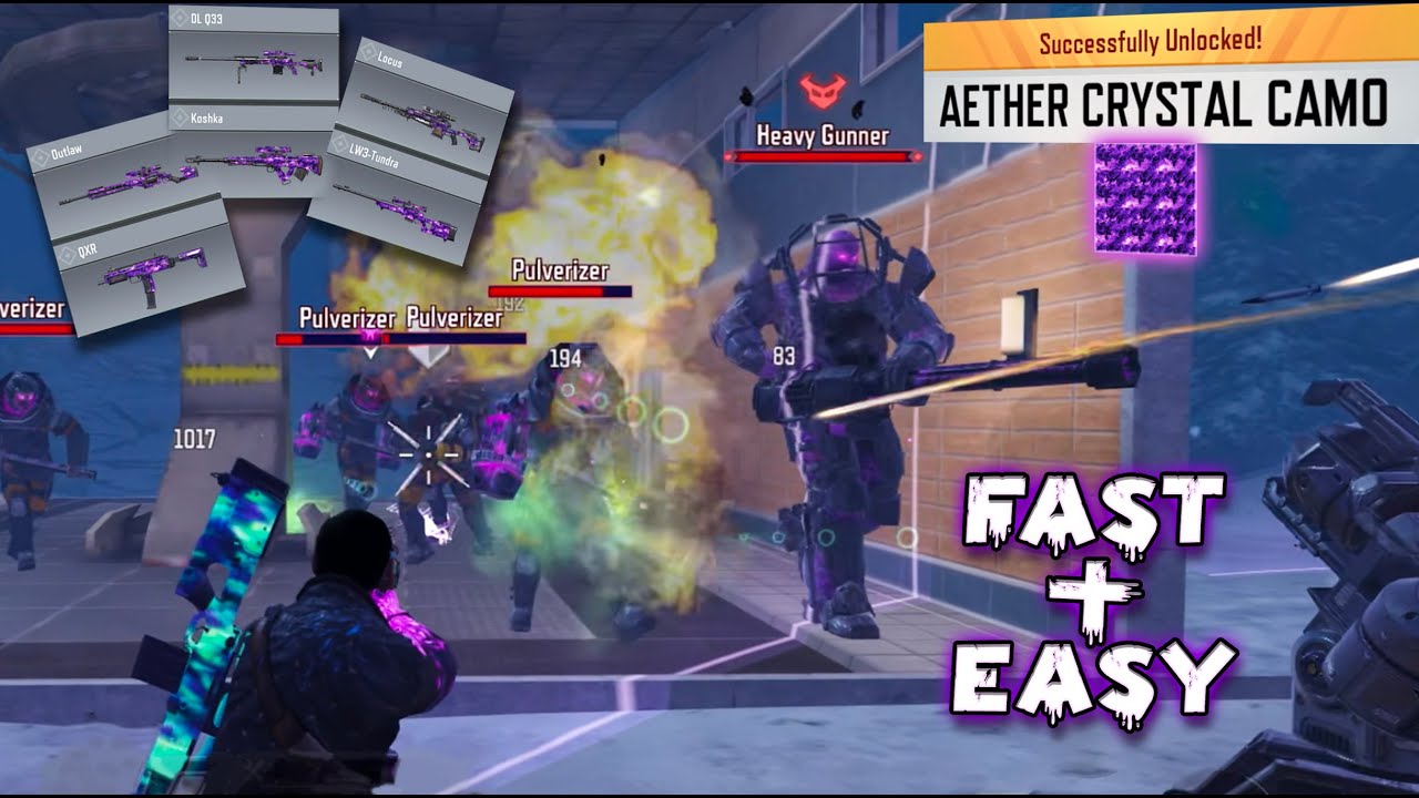 Fastest And Easiest Way To Get AETHER CRYSTAL CAMO | COD MOBILE