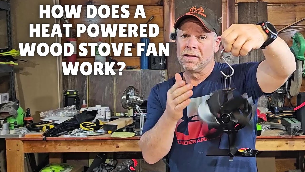 Zgrmbo Wood Stove Fan, 6 Blades Heat Powered Fireplace Fan