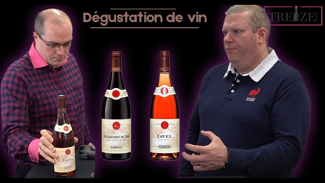 DÉGUSTATION de VIN COTE DU RHÔNE : TAVEL E.GUlGAL & CHÂTEAUNEUF DU PAPE [analyse + debrief]