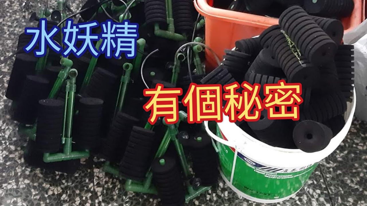水妖精的秘密 過濾器 氣動海綿