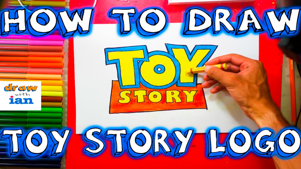 How to Draw the Toy Story Logo - Easy things to Draw