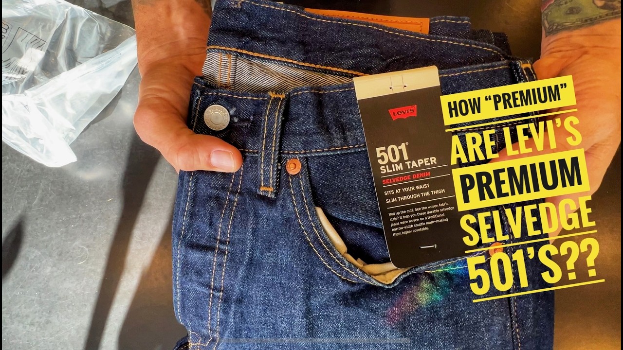 Levi's Premium Selvedge 501 Slim Taper Unboxing and Review!