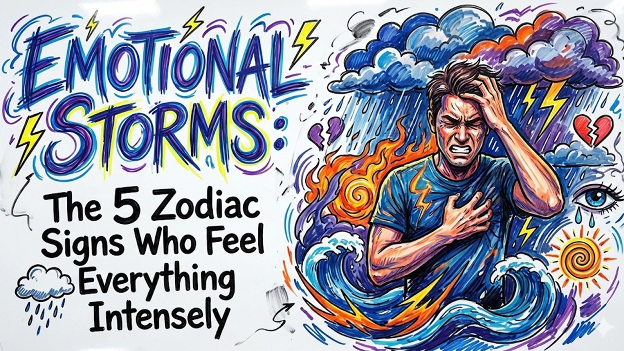 Emotional Storms || The 5 Zodiac Signs Who Feel Everything Intensely