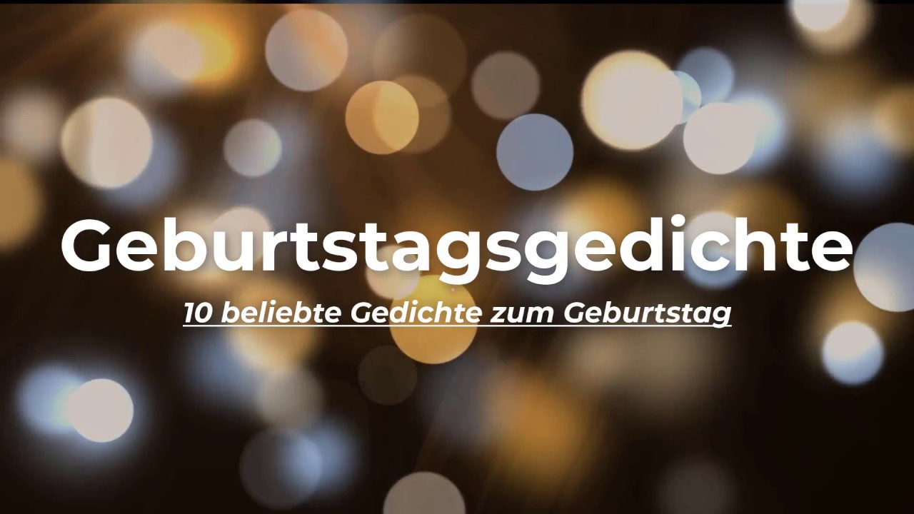 Geburtstagsgedichte