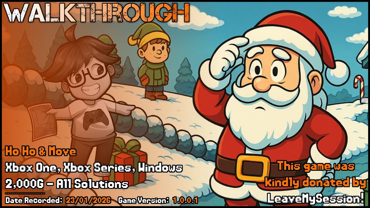 Walkthrough - Ho Ho & Move (Xbox Play Anywhere) - 2,000G - All Solutions