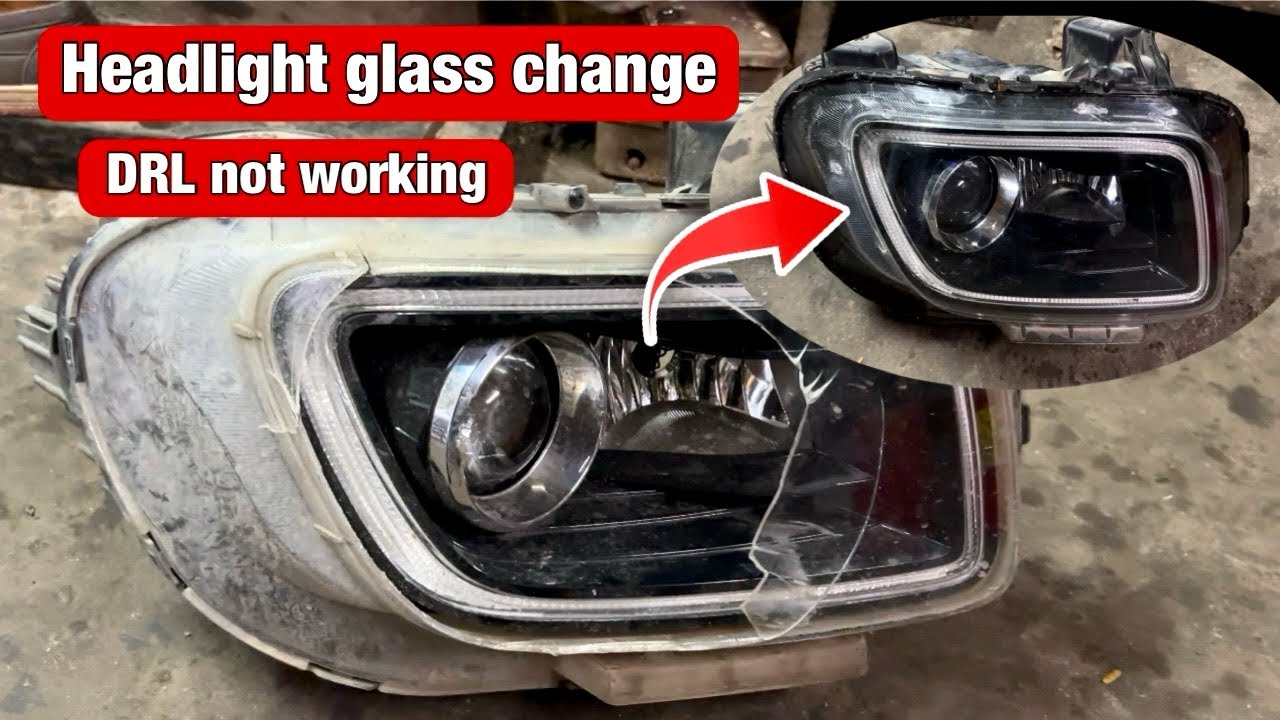 Hyundai venue headlight, glass, replacement and ELD DRL change .. ￼