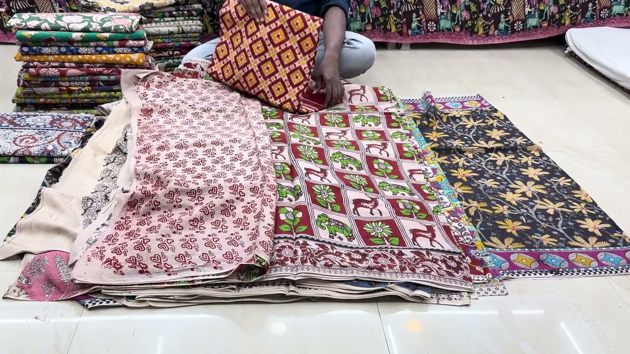 #kalamkarimulmulcottonsarees  To order WhatsApp no 8341142616