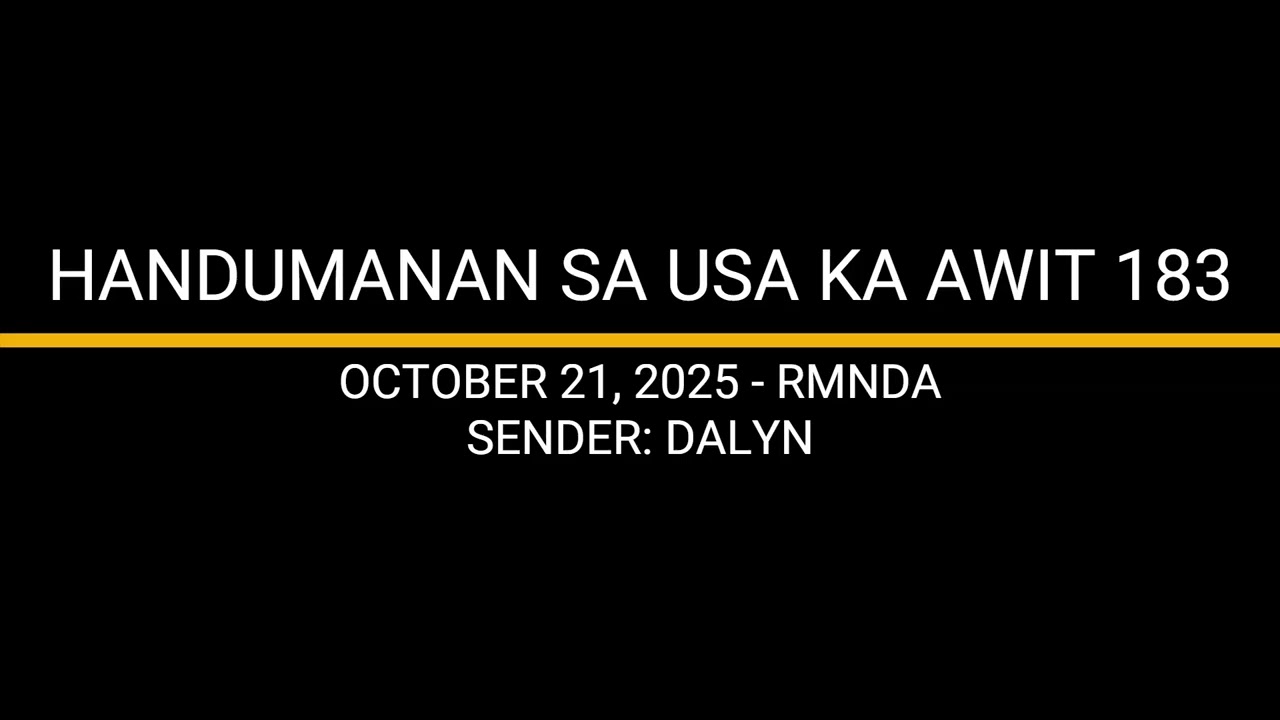 HANDUMANAN SA USA KA AWIT 183 - DALYN