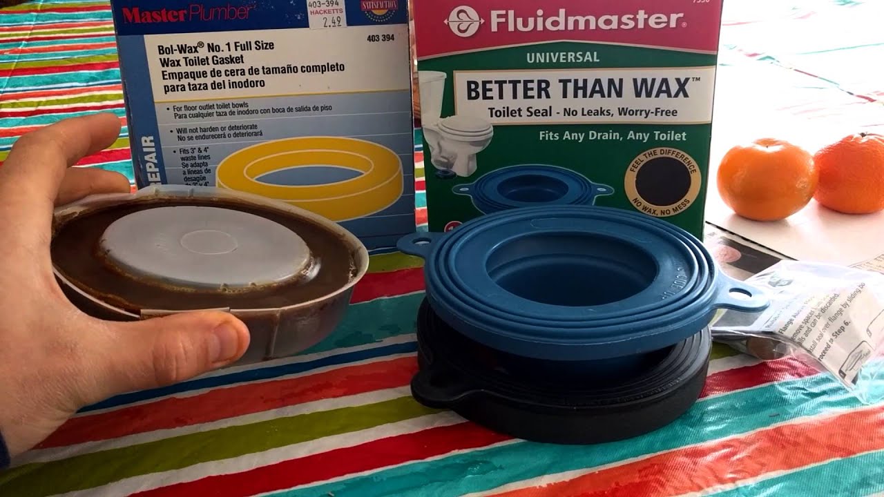 Fluidmaster rubber toilet seal VS Traditional Wax seal
