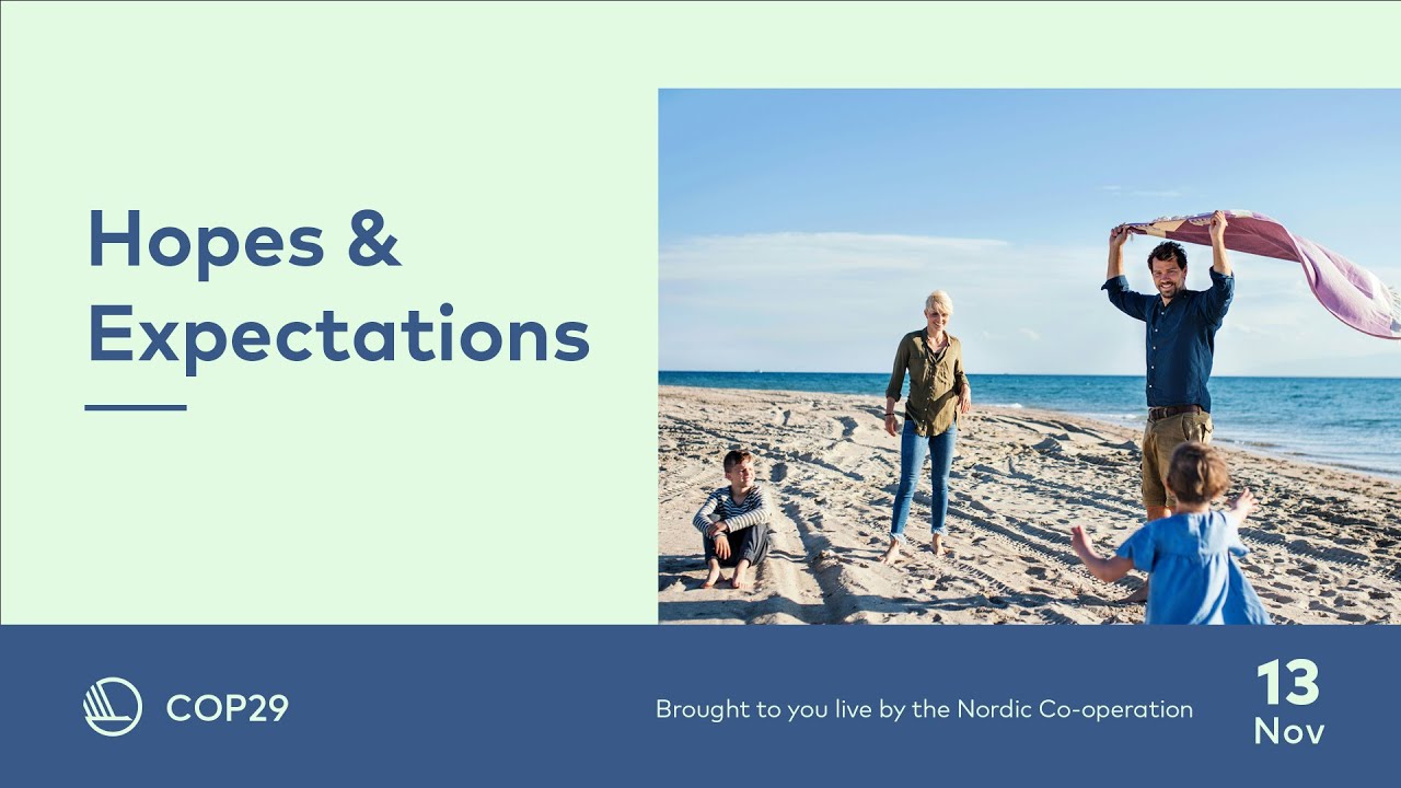 COP29 - 13 November: Hopes & Expectations