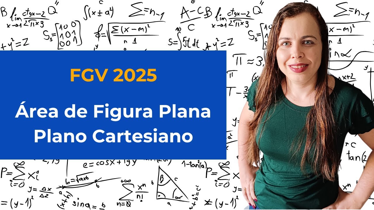 Área do Paralelogramo no Plano Cartesiano | Questão FGV 2025 Resolvida Passo a Passo