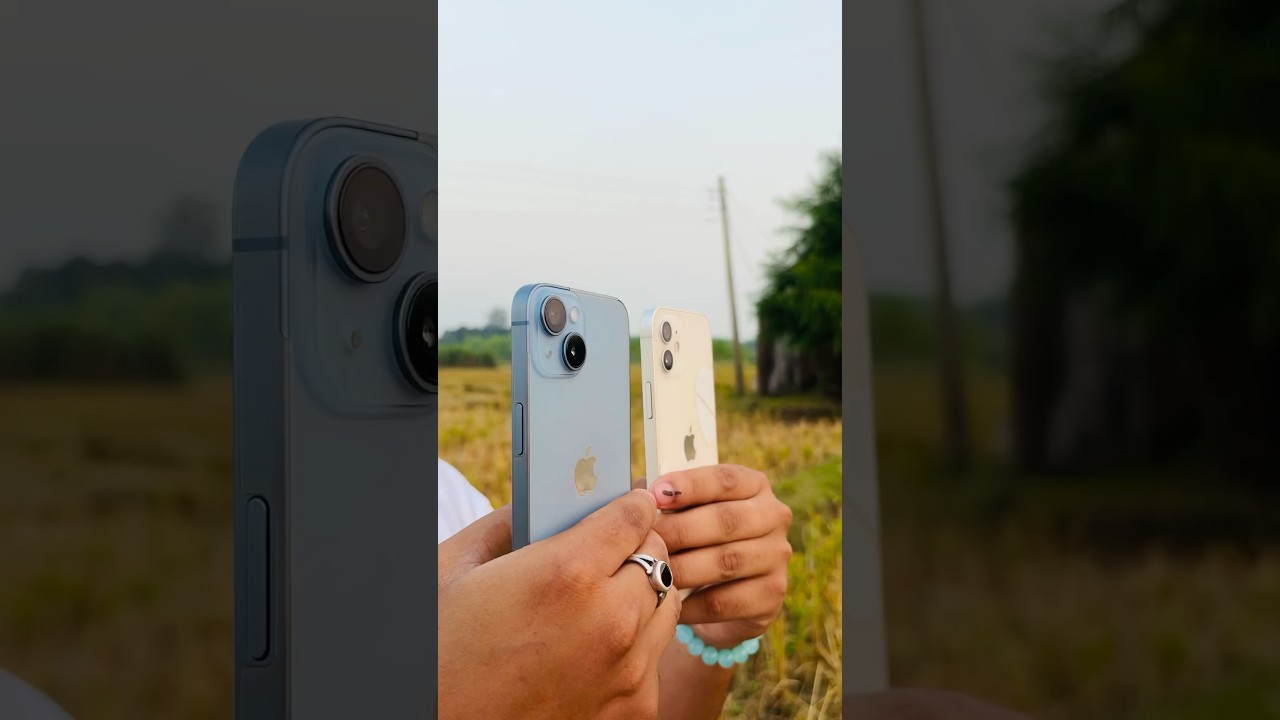 iPhone 12 vs iPhone 14 camera test 📷🔥#iphone12 #iphone14