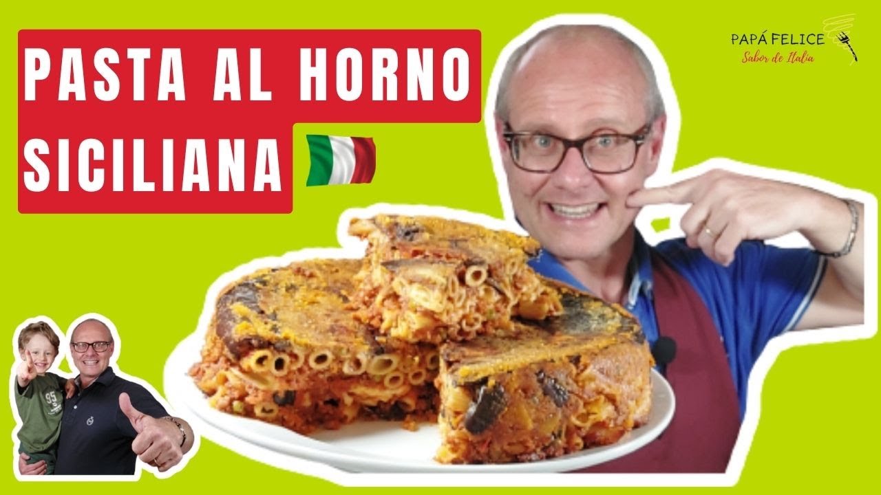 🇮🇹 Como preparar Pasta al Horno con Berenjenas y Queso. ¡Típica de SICILIA!