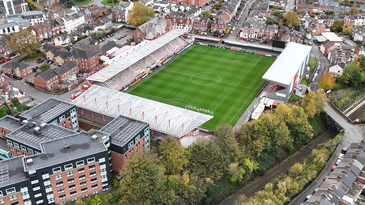 Exeter City St James Park by Drone