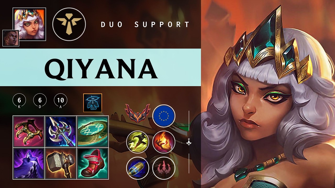 Qiyana Support vs Pyke - EUW Grandmaster Patch 26.05