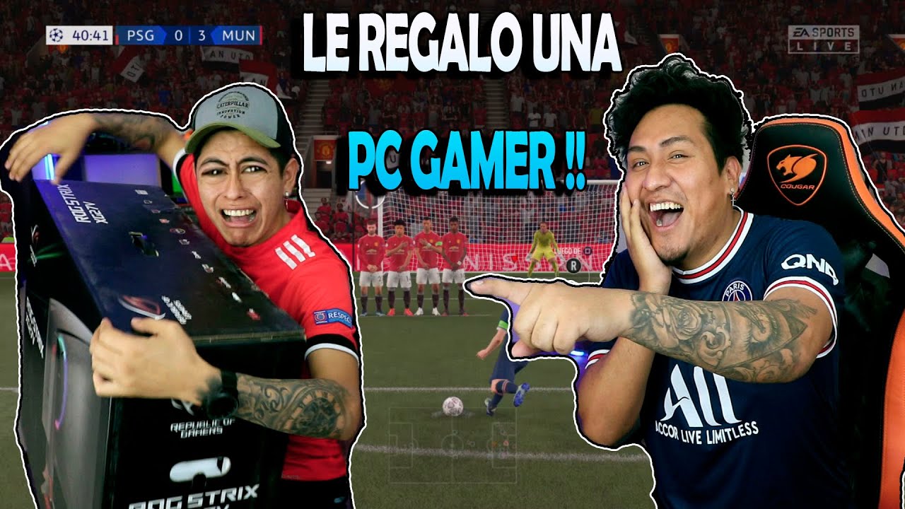 LE REGALO UNA PC GAMER A PAPI EDSON SI ME HUMILLA EN UN PARTIDO DE FIFA!! broma pesada TERMINAL MAL!