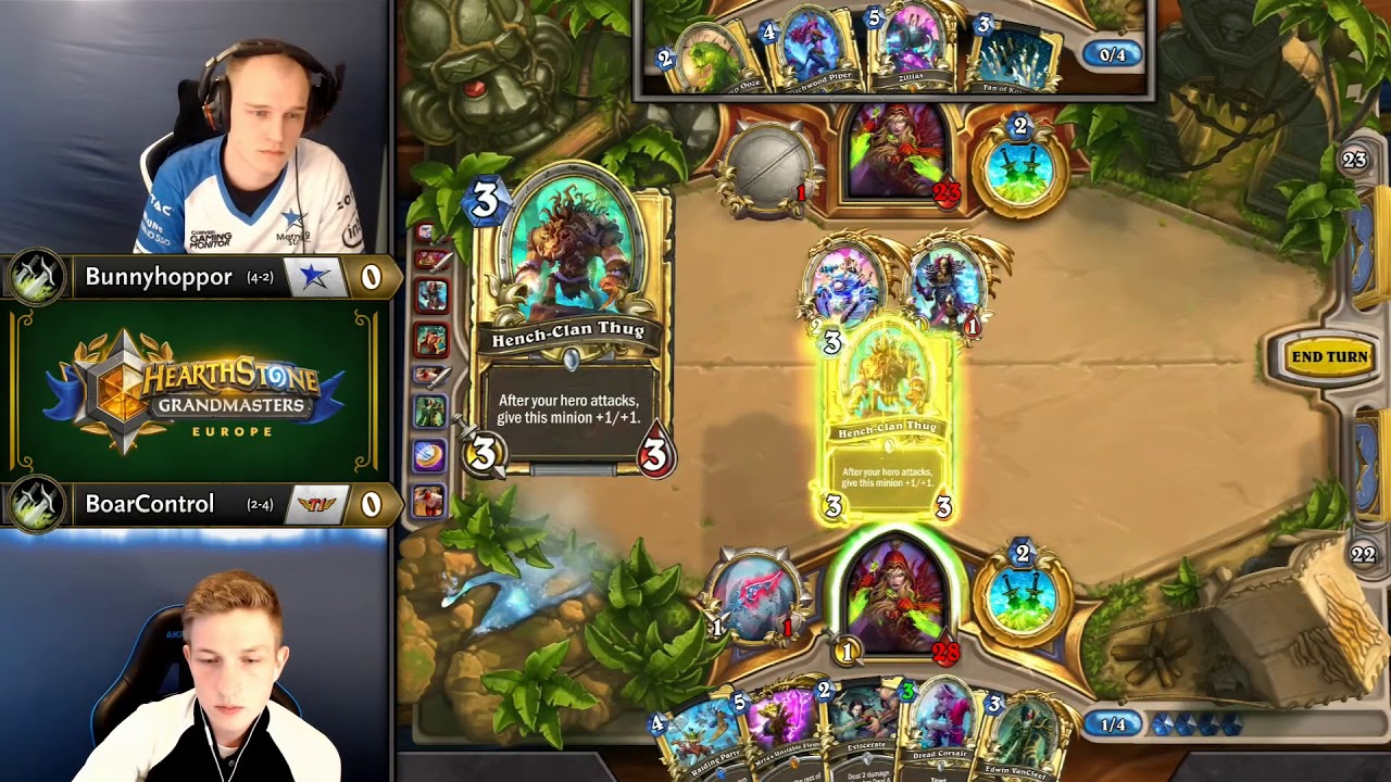 Bunnyhoppor vs BoarControl - Hearthstone Grandmasters Europe - Week 4 Day 1