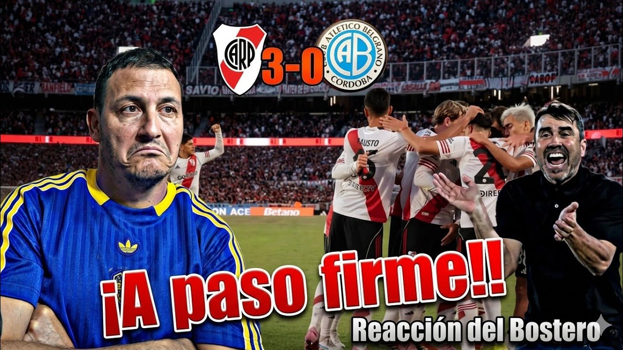 A paso firme... Reaccion del Bostero a River vs Belgrano.