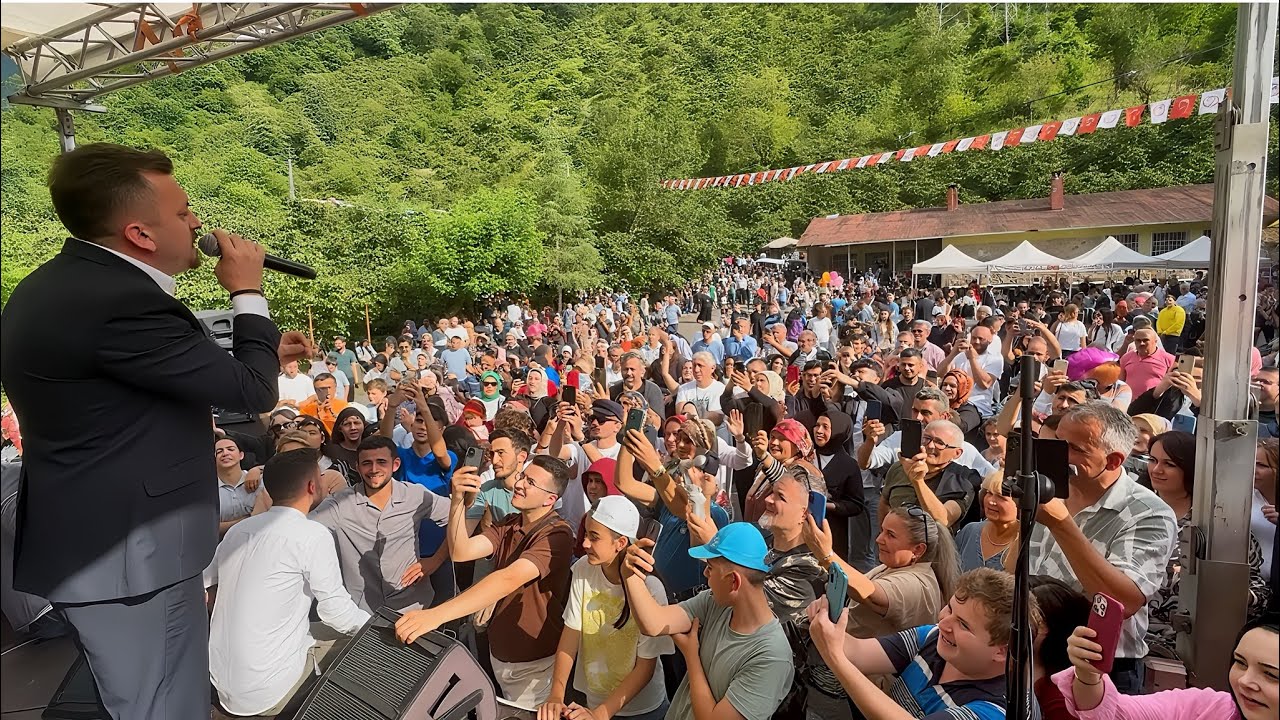 Giresun  Kuşköy Kuşdili festivali 2025 / Hakan KÖNTEK şarkılarıyla çoşturdu