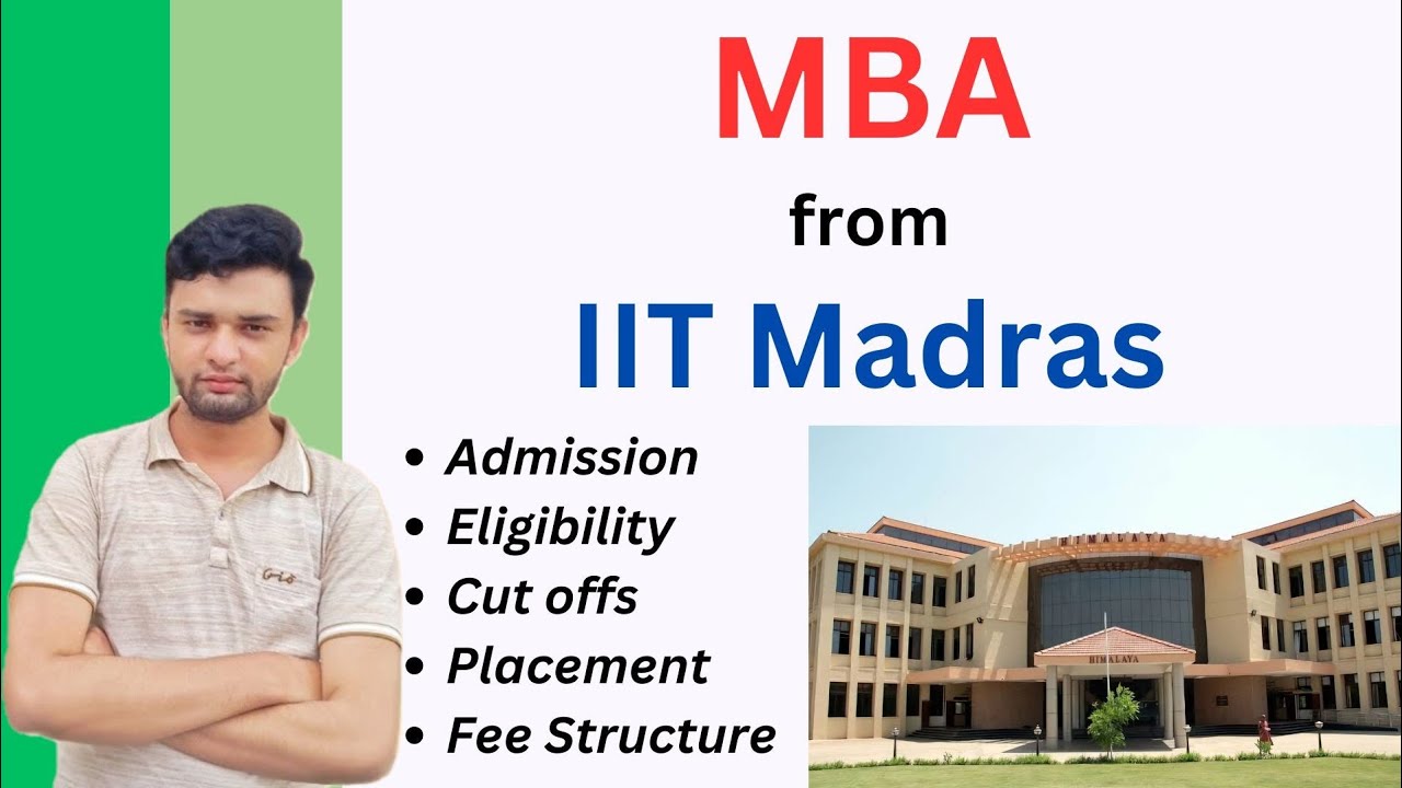 MBA From IIT Madras🔥 | Top IIT😍 | Better than New IIM?