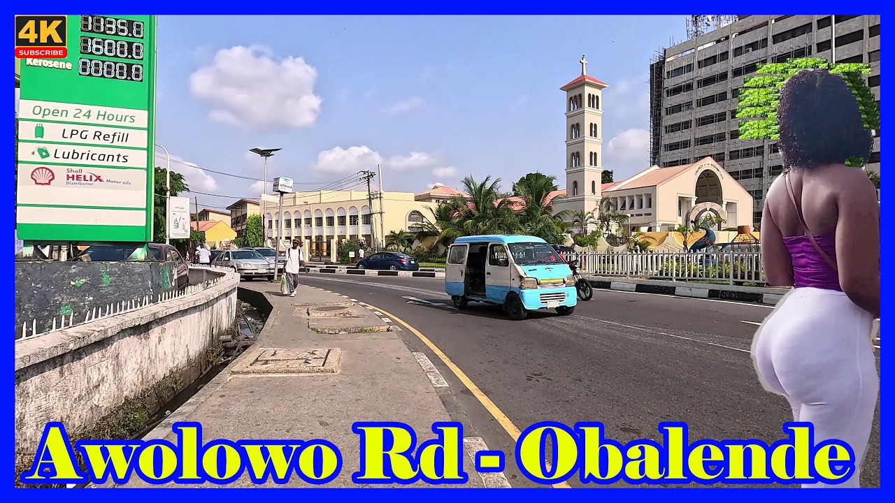 🇳🇬Awolowo Road to Obalende 4K Walking Tour | Lagos Nigeria Street Life