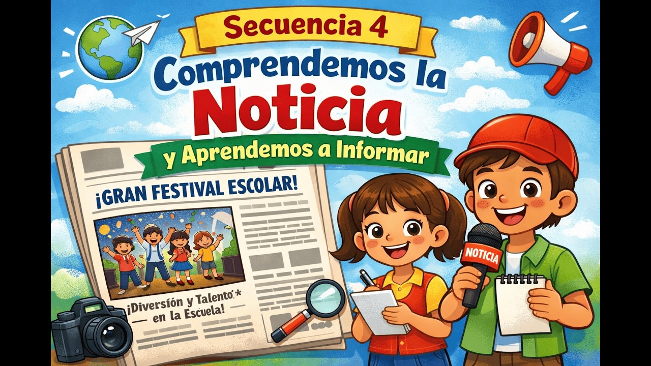 Secuencia 4  2do grado– Comprendemos la Noticia y Aprendemos a Informar