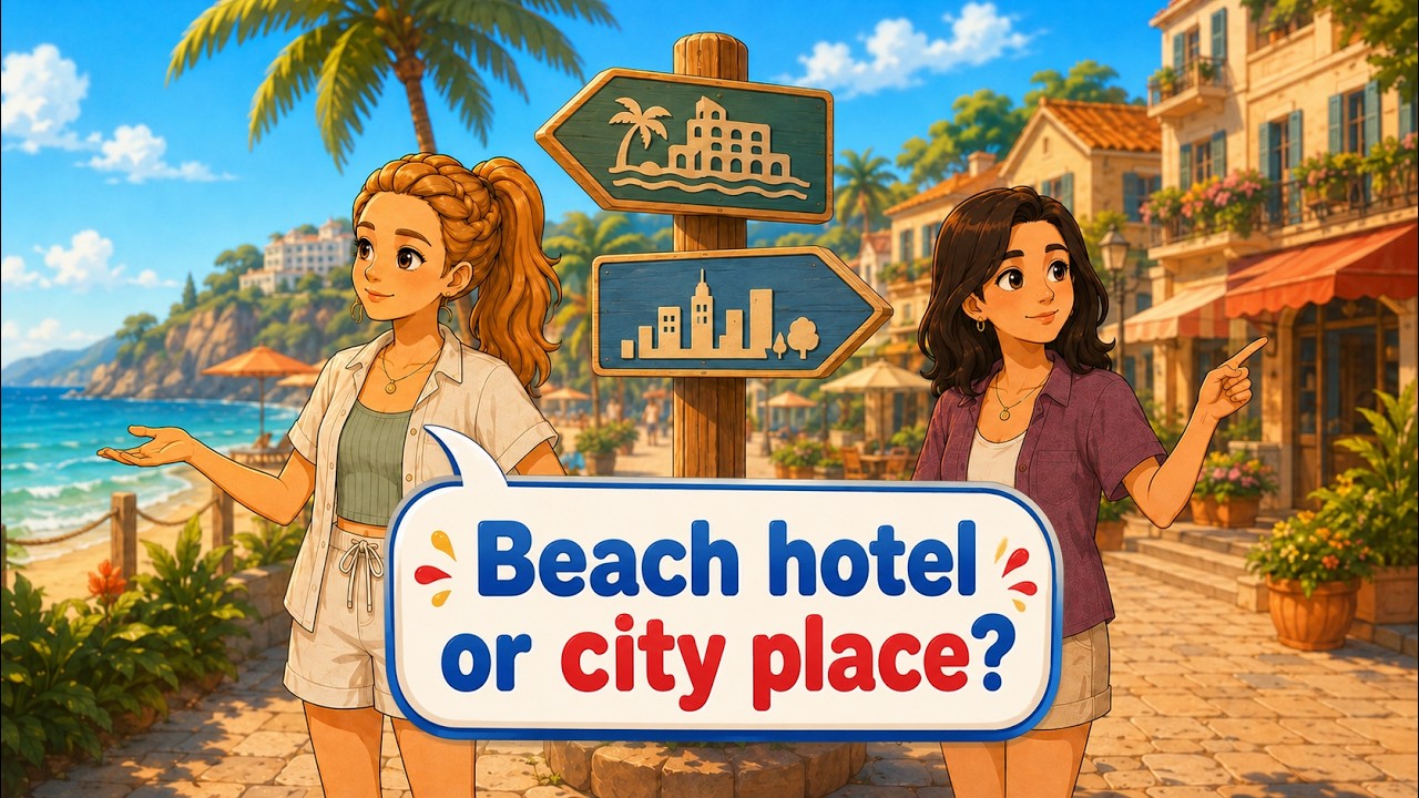 Summer Vacation in English | Easy Conversations for Real Travel Problems A1-B1