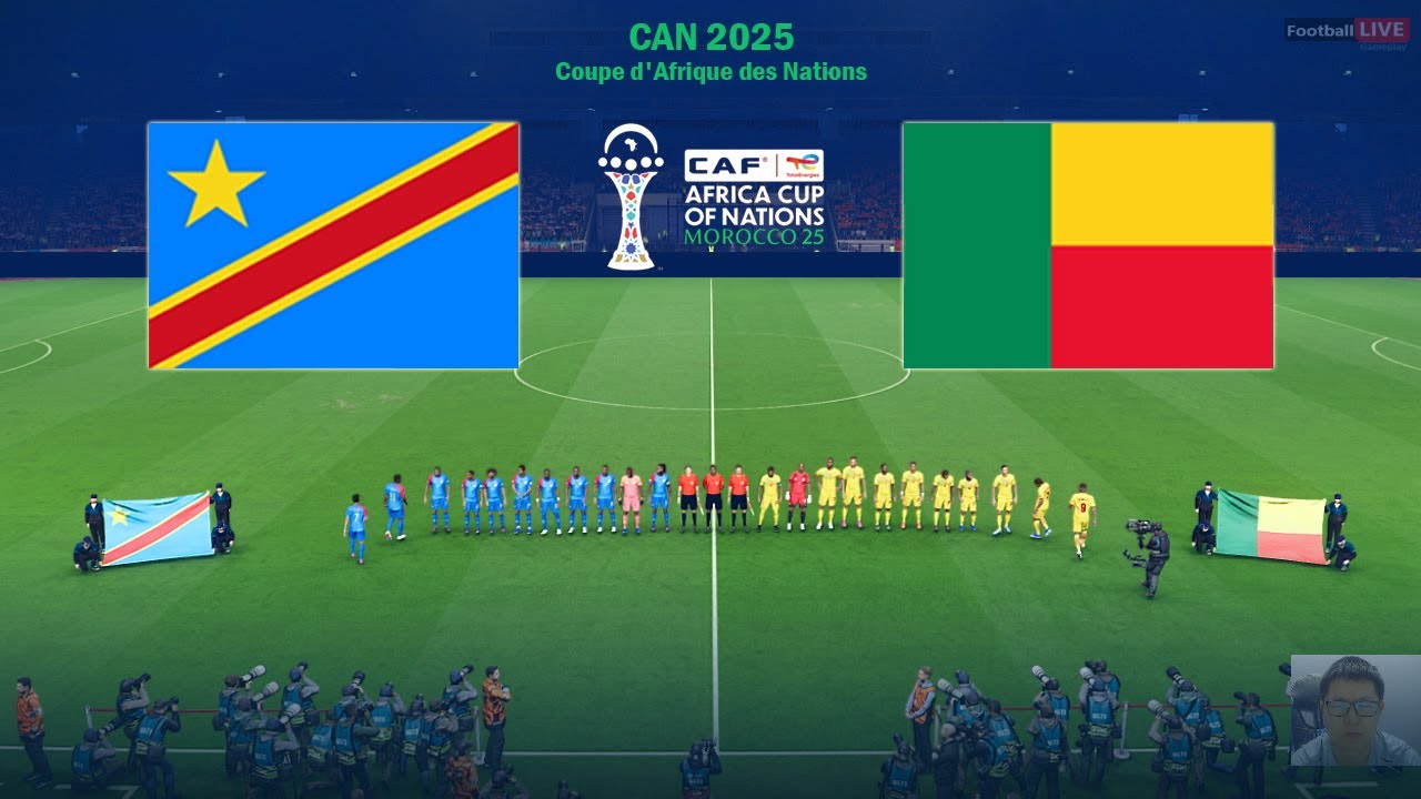 RD CONGO vs BÉNIN - Coupe d'Afrique des Nations 2025 CAN | Match complet | Simulation PES