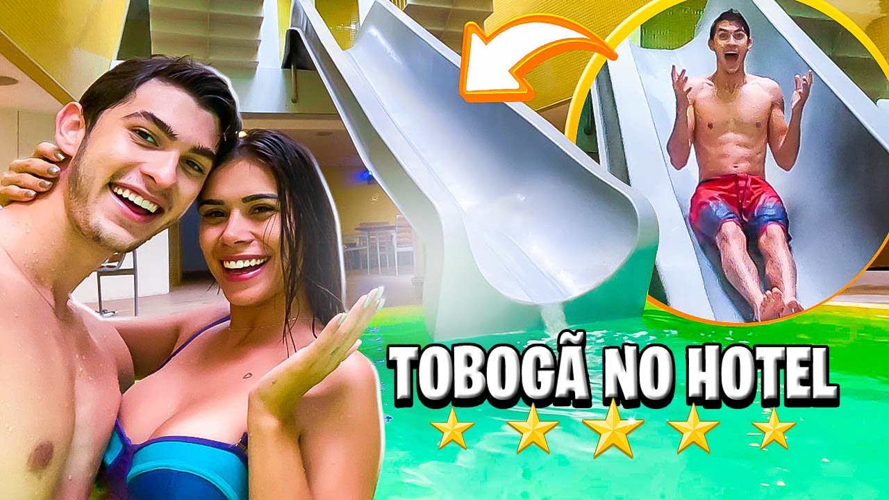 TEM UM TOBOGÃ NO NOSSO HOTEL!!!