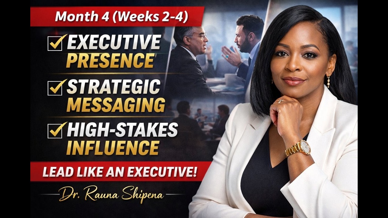 Executive Presence, Strategic Messaging & High-Stakes Influence | Month 4 (Weeks 2–4)