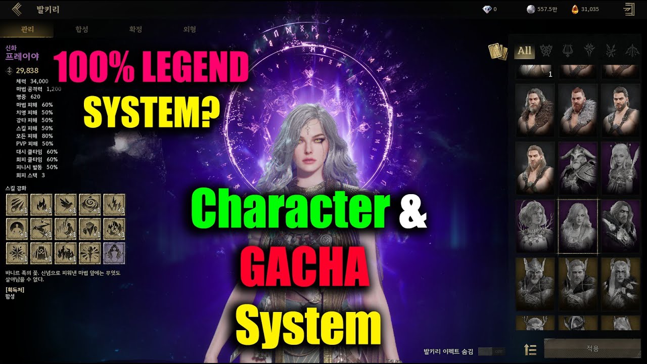 Персонаж «Легенда об Имире» и система Gacha