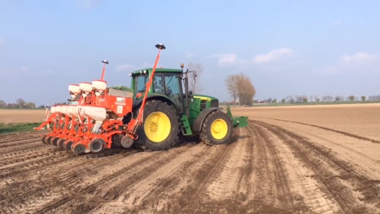 Siew kukurydzy 2018 | John Deere 6930 | John Deere 5820 | Gaspardo