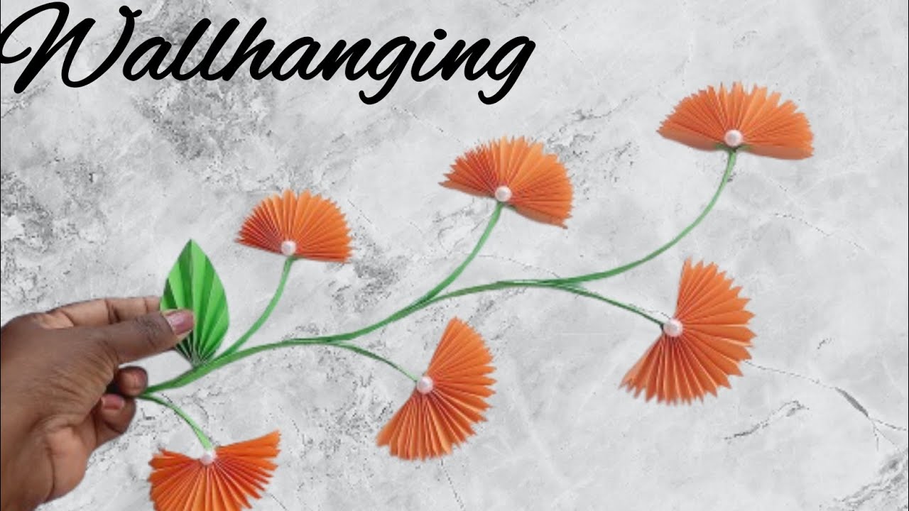How to make paper wallhanger at home 🌸paper wallhanging ||paper craft ideas