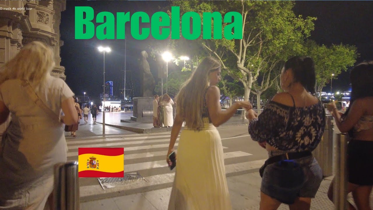 WALKING BARCELONA'S STUNNING 4K NIGHTSCAPE!