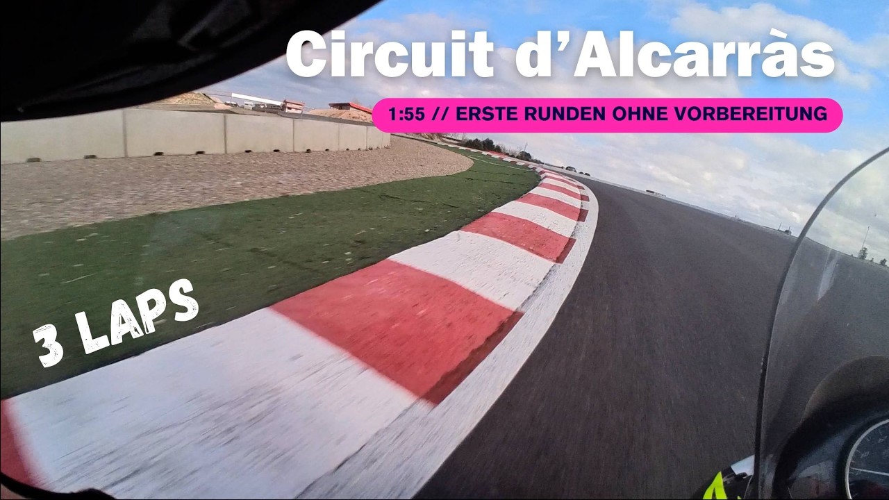 Alcarras onboard // erste Runden 1:55 // ohne Streckenvorbereitung
