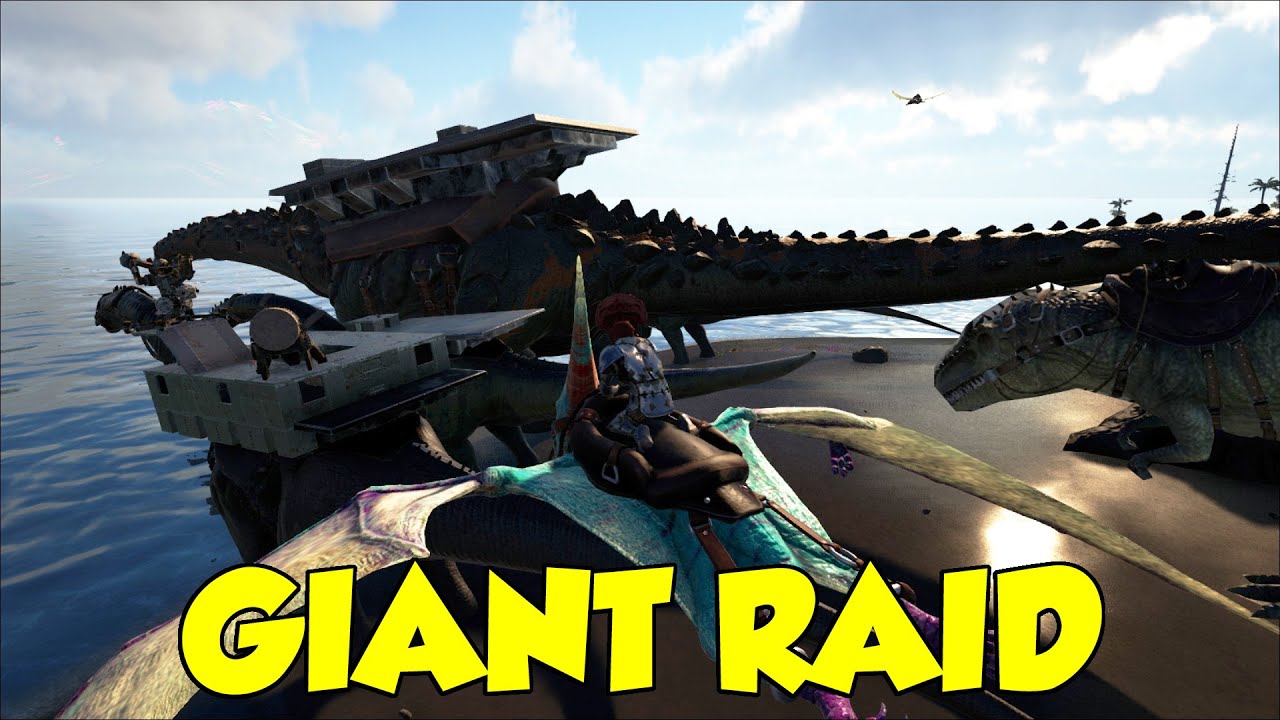 Ark Giant Raid! TITAN, GIGA'S, QUET'Z'S, Boat Battles & Terra's