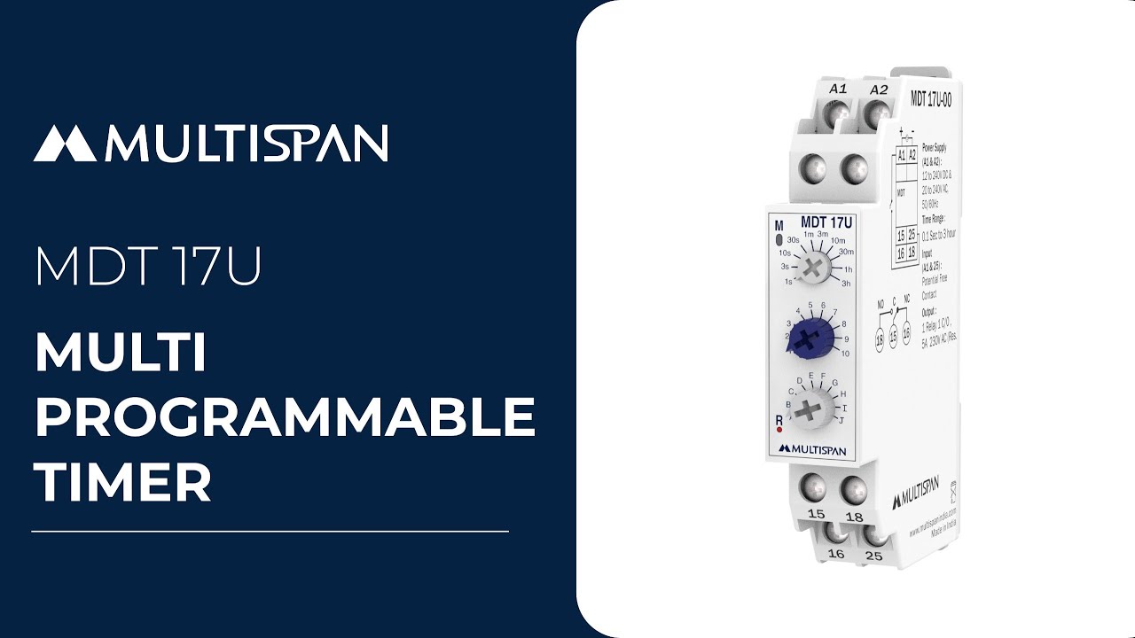 Introducing Multispan's Multi Programmable Timer: MDT 17U