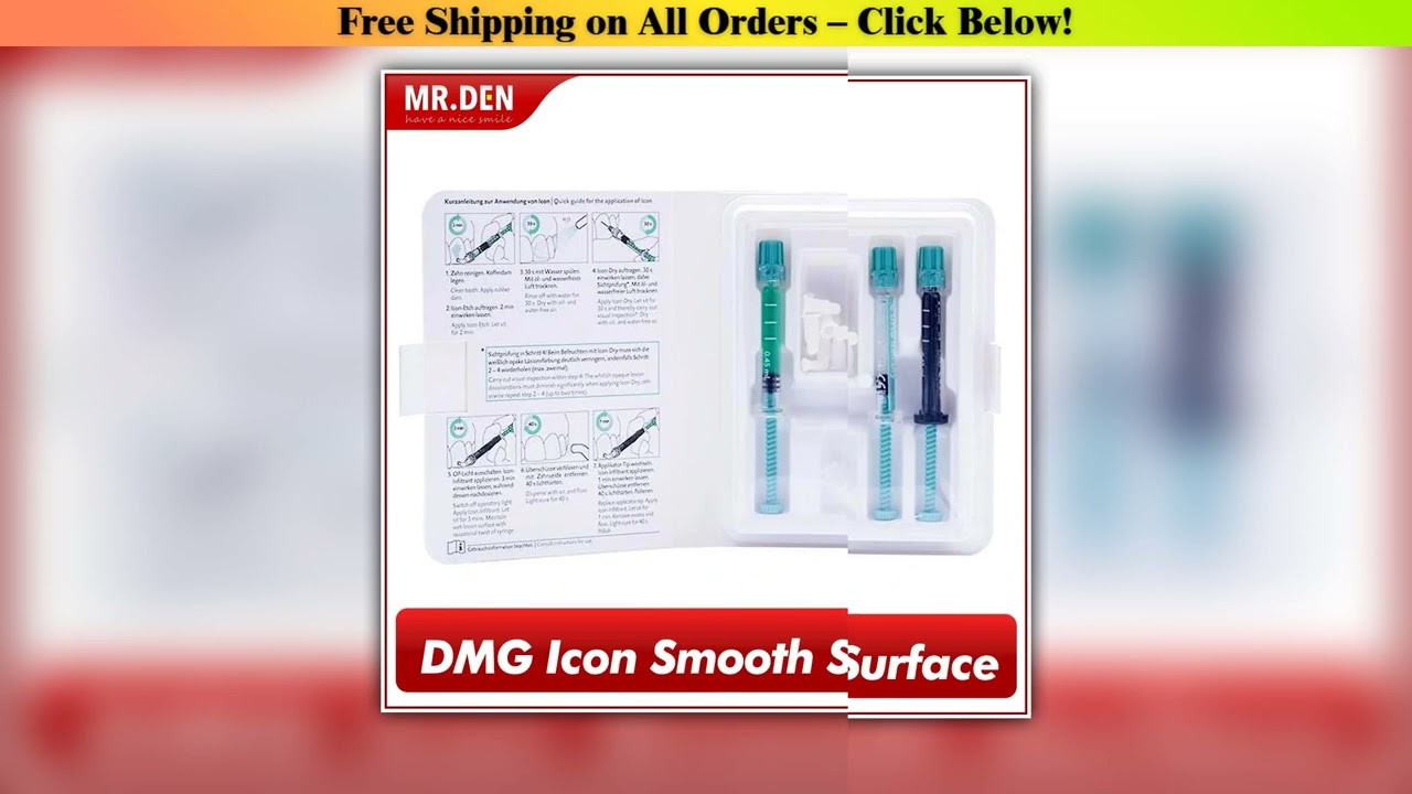 MR DEN Dental Whiting Materials DMG Icon Caries Infiltrant Dental Infiltration Resin Smooth
