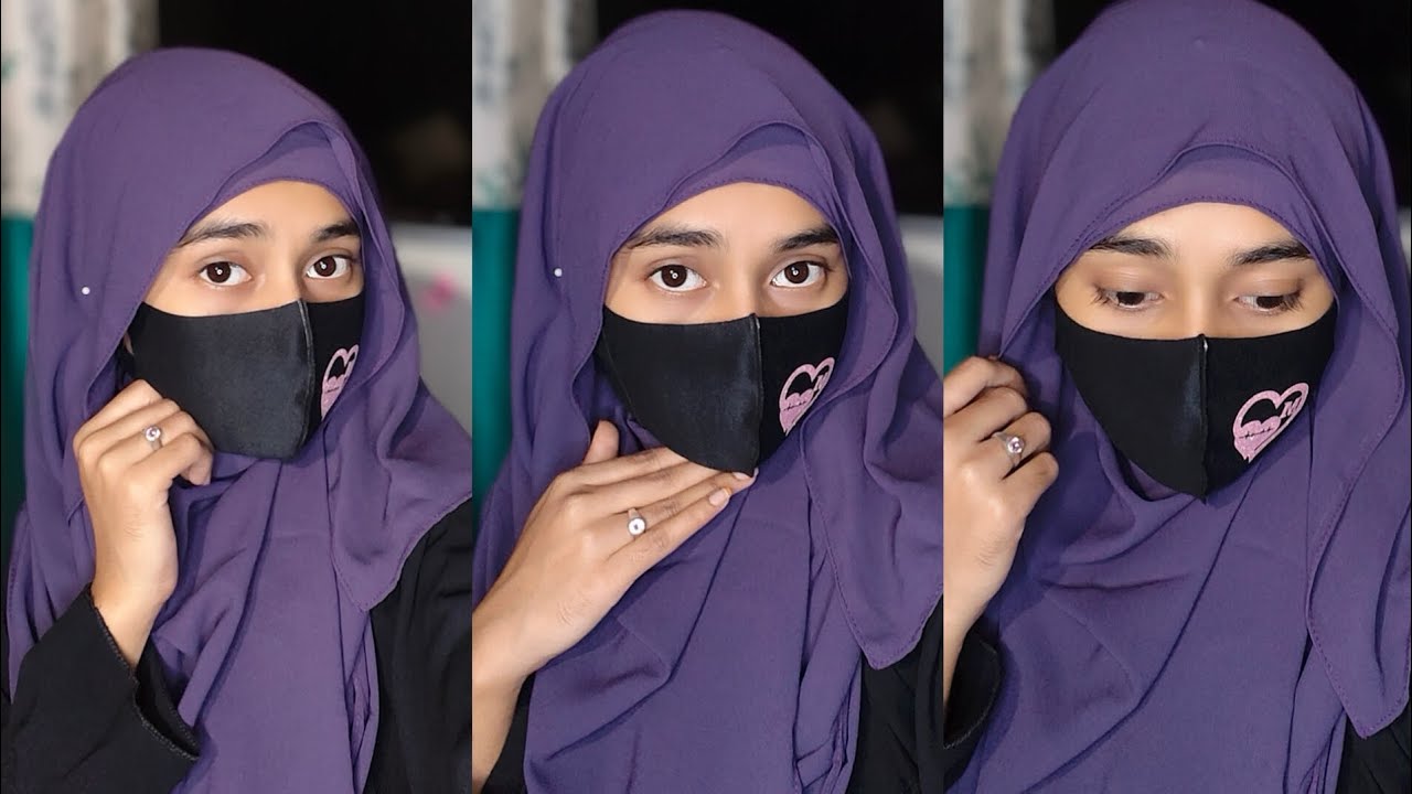 খুব সহজে হিজাব স্টাইল ফুল কভারেজ।। easy and cute hijab tutorial ll Mukta khatun 