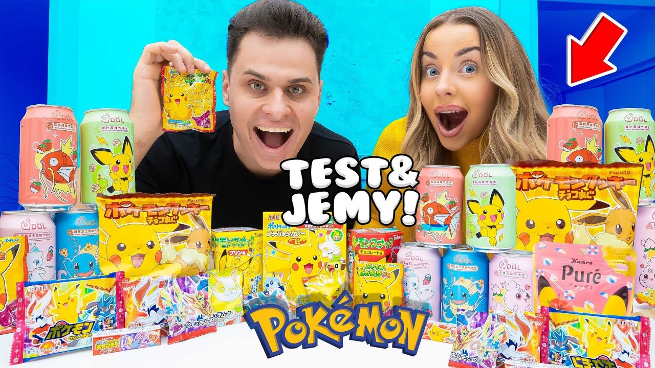 Testujemy RZADKIE SŁODYCZE POKEMON z JAPONII 💛 (TEST&JEMY)